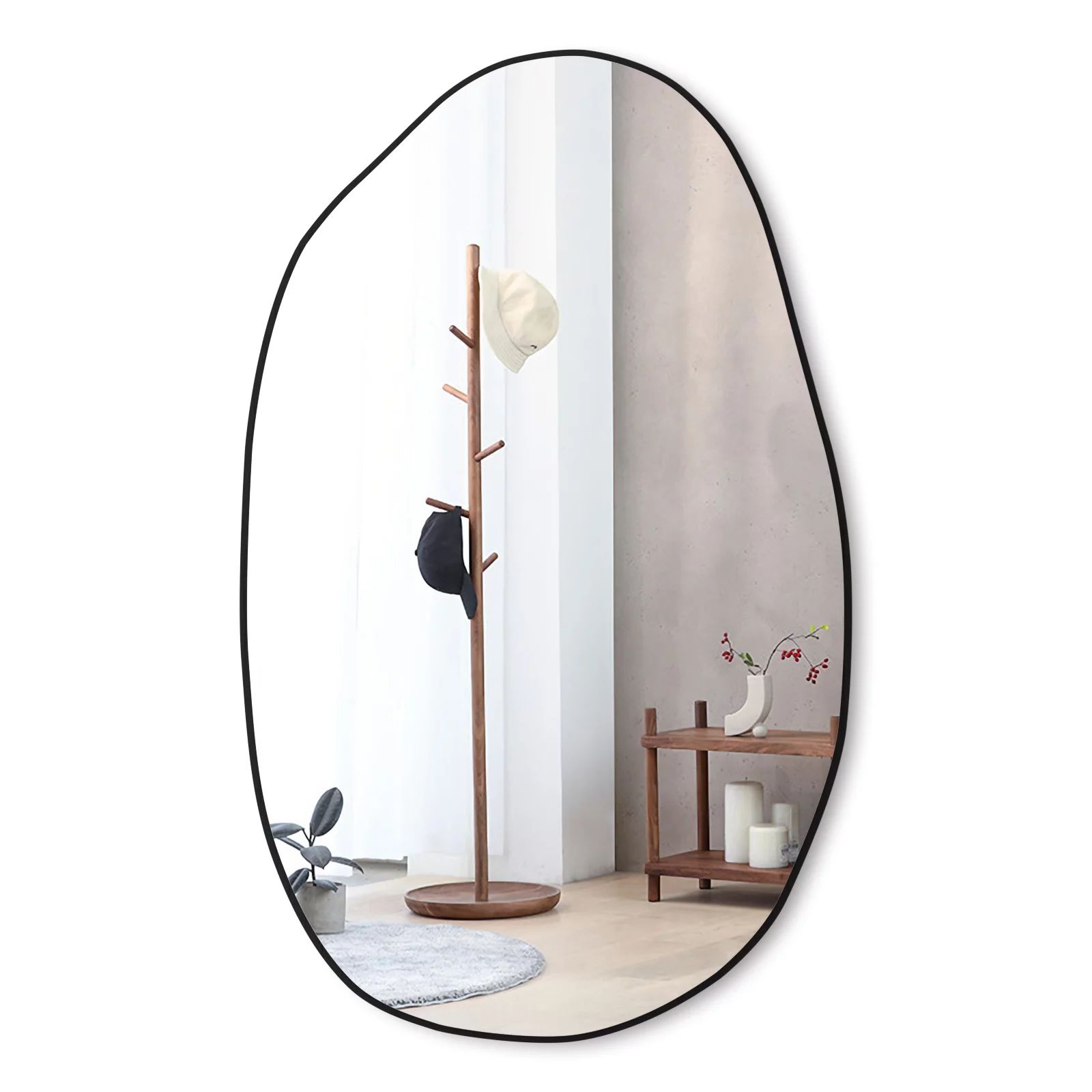 CONGUILIAO Asymmetrical Mirror Irregular Wall Mirror Body Vanity Mirror 33.5" x 20.5" - Walmart.c... | Walmart (US)