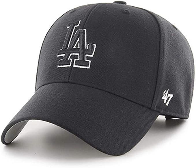 '47 Brand Los Angeles LA Dodgers MVP Hat Cap Black/White Outline | Amazon (US)