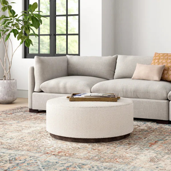 Cagle 36" Round Cocktail Ottoman | Wayfair North America