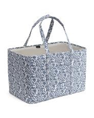 Medium Floral Open Tote | TJ Maxx