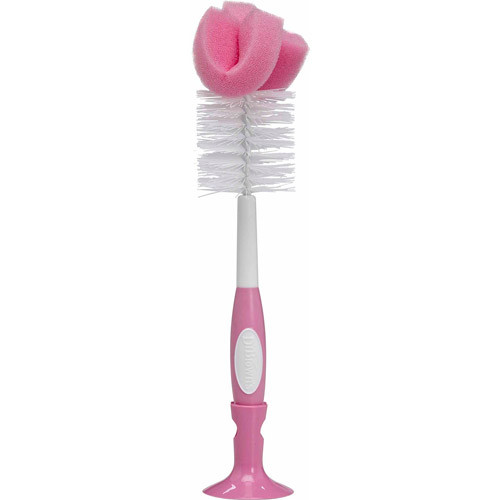 Dr. Brown's Baby Bottle Cleaning Brush with Sponge and Scrubber - Pink - Walmart.com | Walmart (US)