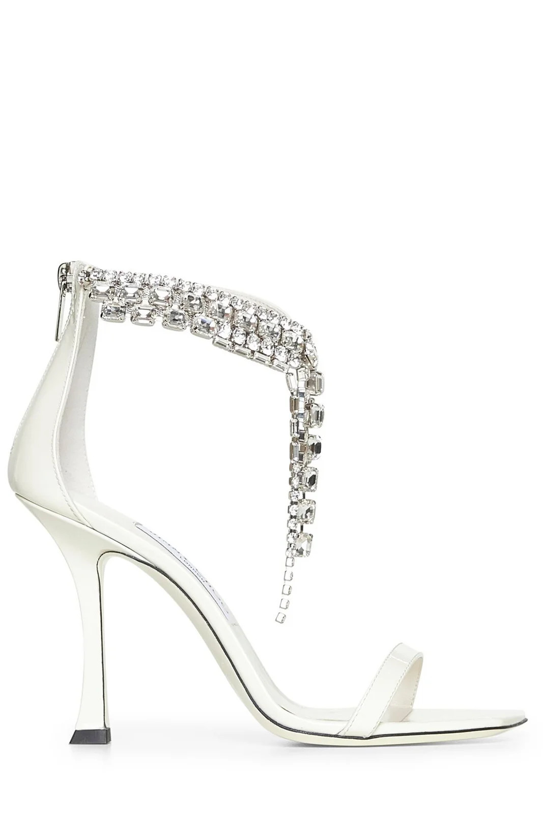 Jimmy Choo 100 Verity Embellished Strap Heeled Sandals | Cettire Global