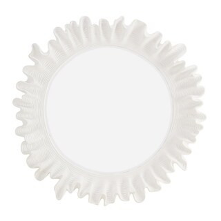 Atoll Round Mirror with Antique White Finish & Organic Texture | Ballard Designs, Inc.