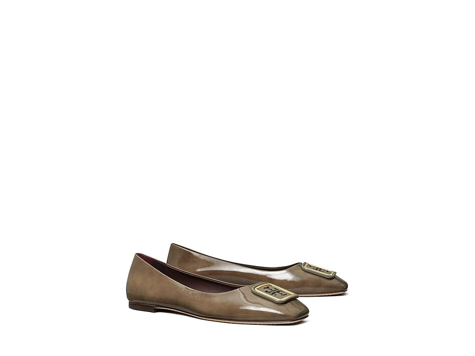 Tory Burch Georgia Ballet (Smoke Gray) Women's Shoes | Zappos