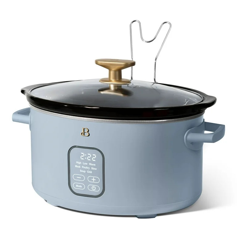 Beautiful 6 Qt Programmable Slow Cooker, Cornflower Blue by Drew Barrymore | Walmart (US)