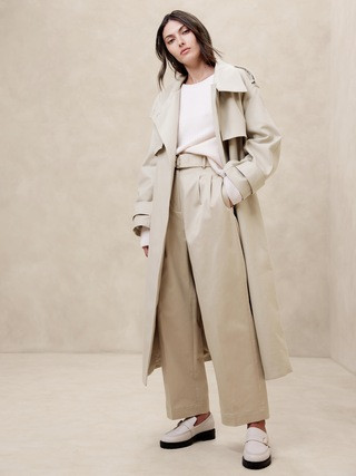 Cruz Pleated Wide-Leg Chino | Banana Republic (US)