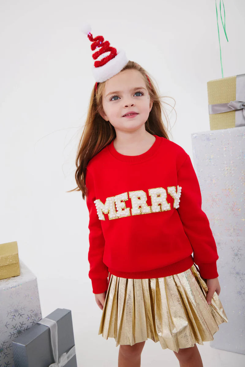 Lola and the Boys Merry Pearl Sweatshirt | JoJo Mommy