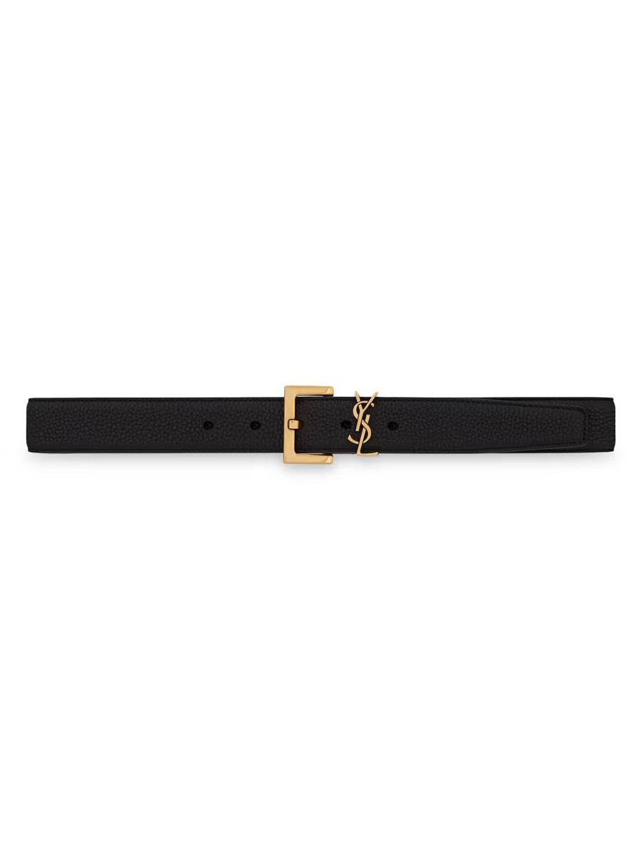 Milo Logo Buckle Leather Belt | Saks Fifth Avenue