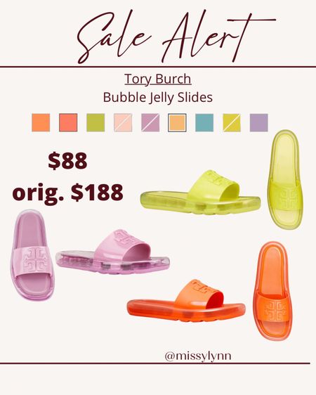 Tory Burch Summer Jelly Slides 😍 
Orig: $188
Sale: $88

#LTKshoecrush #LTKSeasonal #LTKunder100