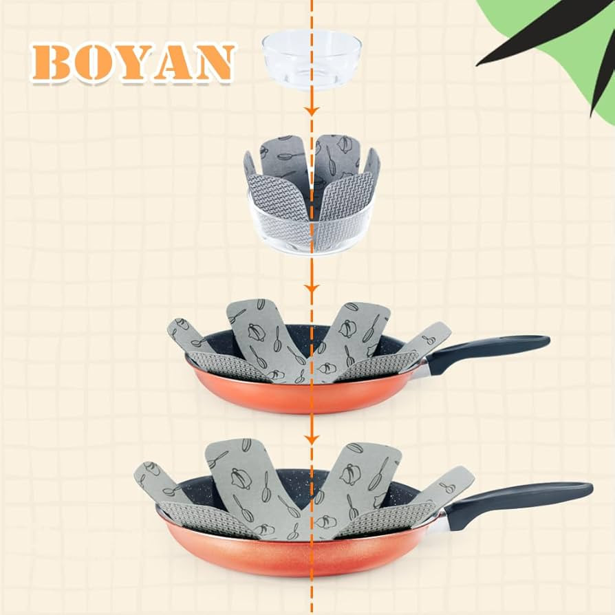 BOYAN Pot and Pan Protectors, Set of 12 and 3 Different Size, Cookware Protector Set/Felt Pots an... | Amazon (US)