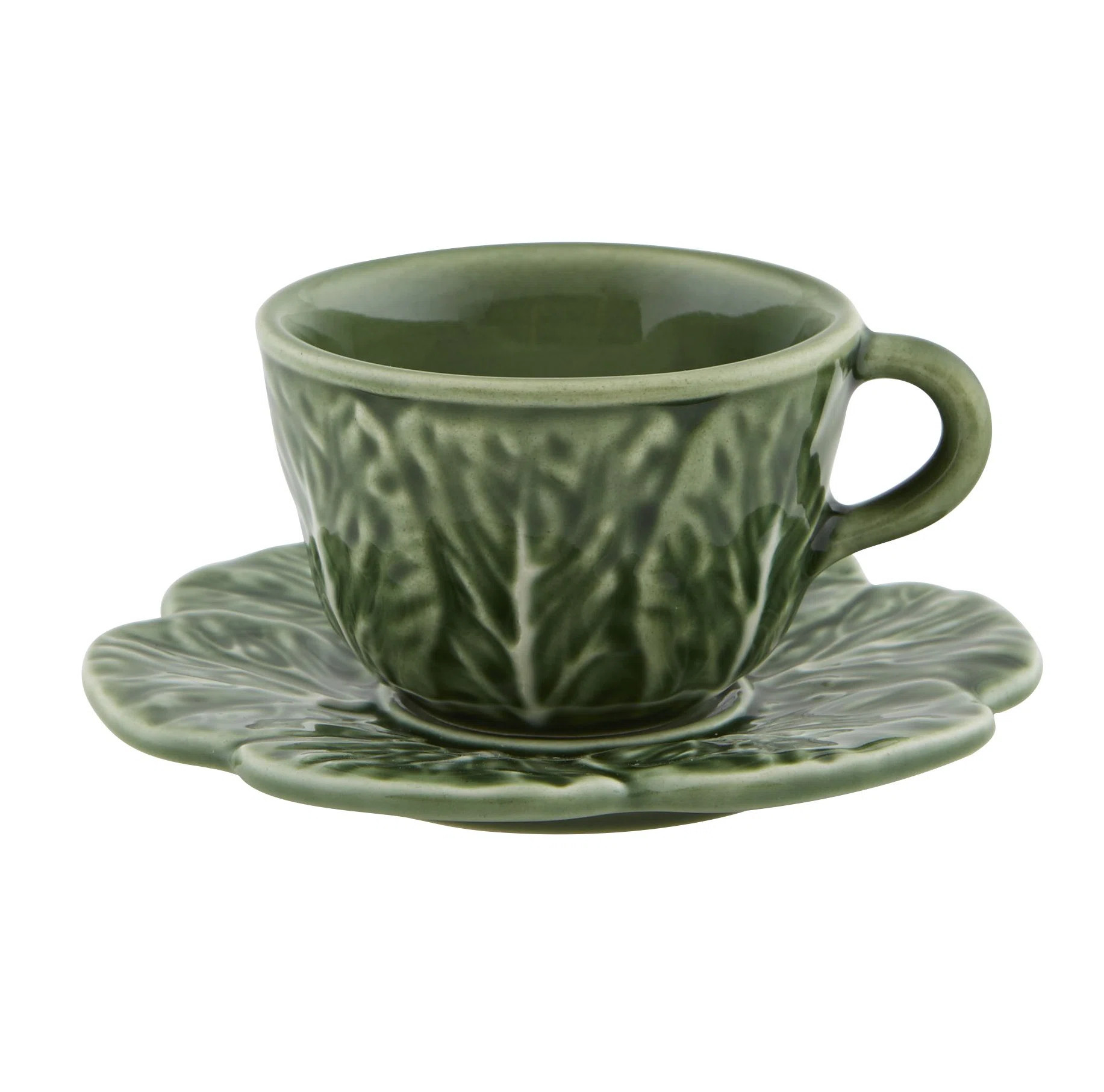 Bordallo Pinheiro Cabbage Expresso Cup & Saucer | Birch Lane | Birch Lane