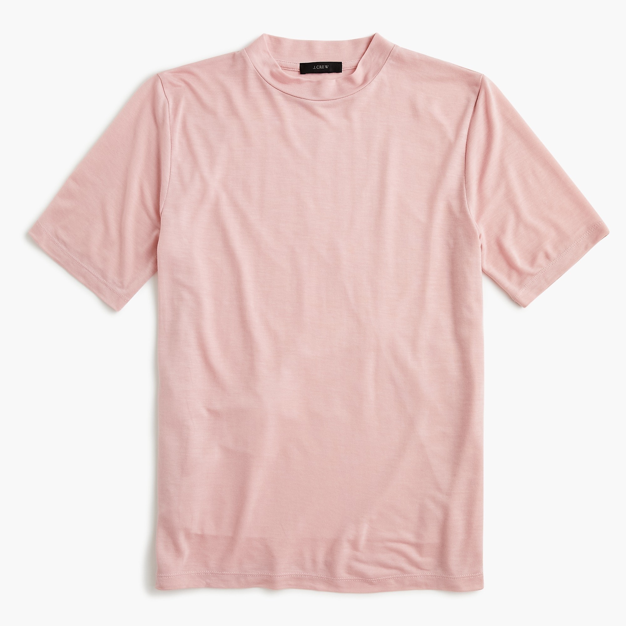 Mockneck lyocell T-shirt | J. Crew US