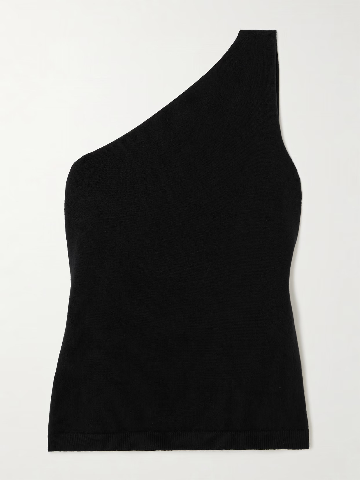 RÓHE - One-shoulder Draped Cutout Merino Wool-blend Top - Black | NET-A-PORTER (UK & EU)