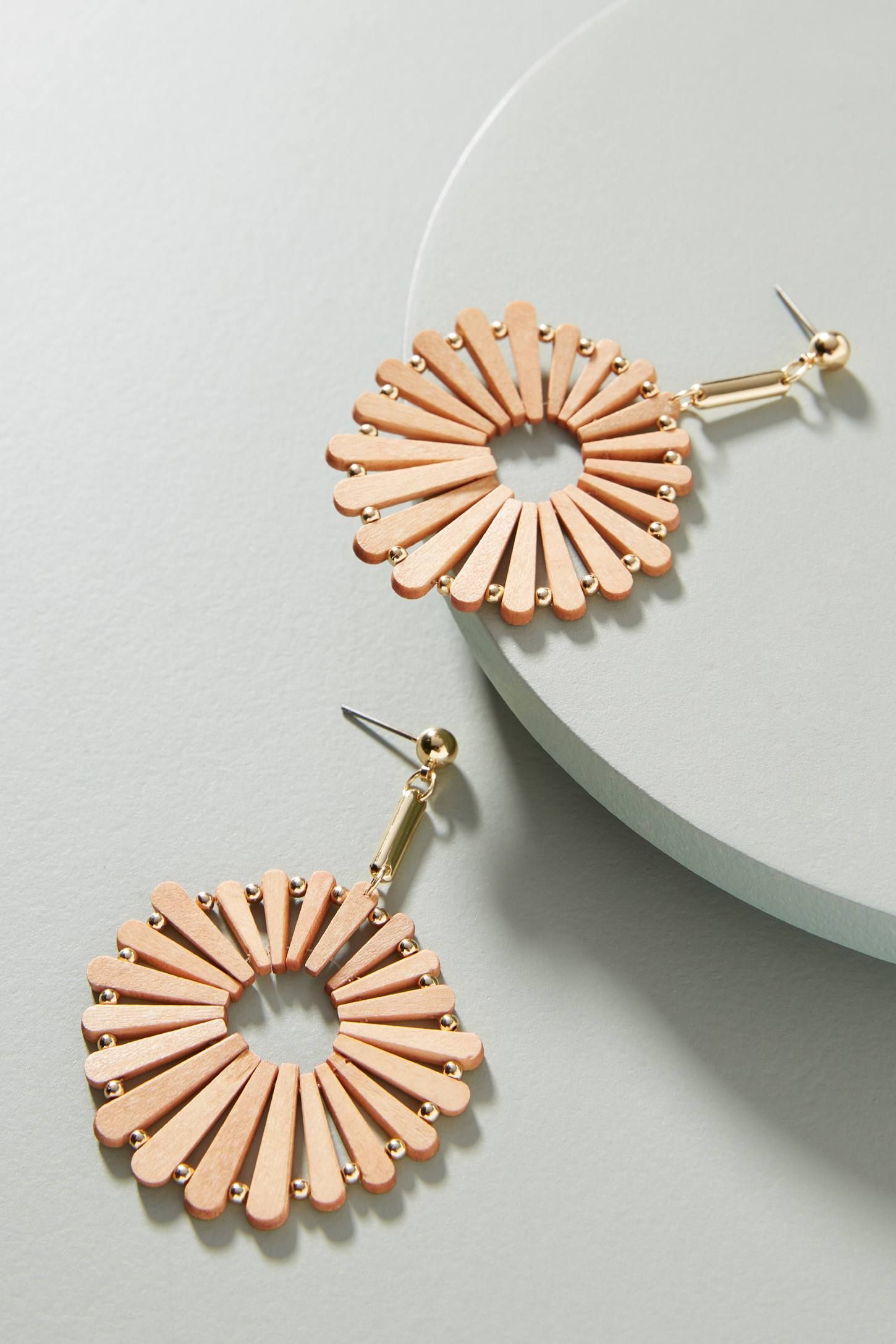 Wooden Windmill Drop Earrings | Anthropologie (US)