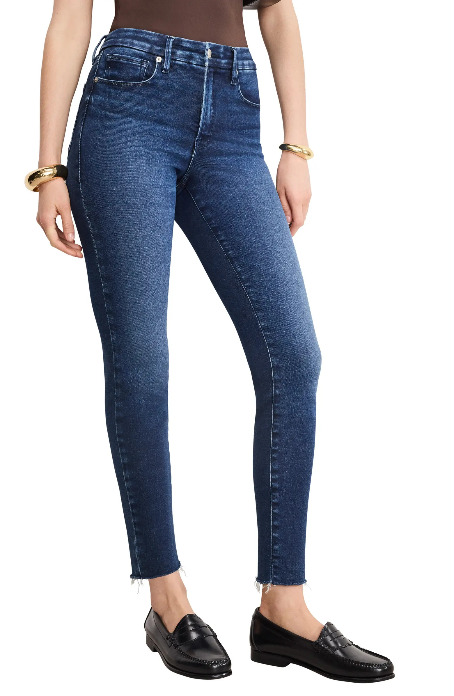 Soft-Tech Good Legs Frayed Skinny Jeans | Nordstrom