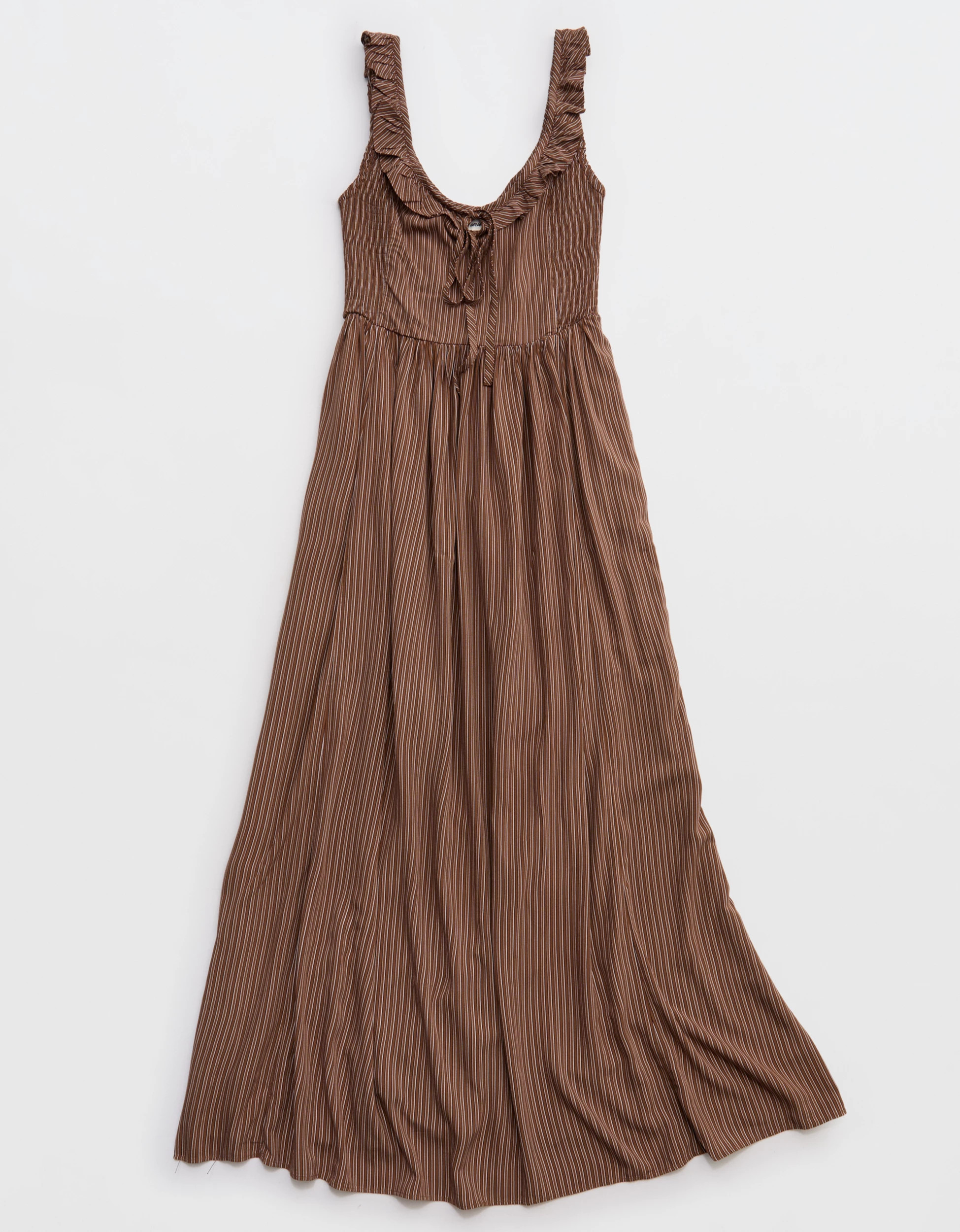 Aerie Happy & Drapey Side Smocked Dress | Aerie