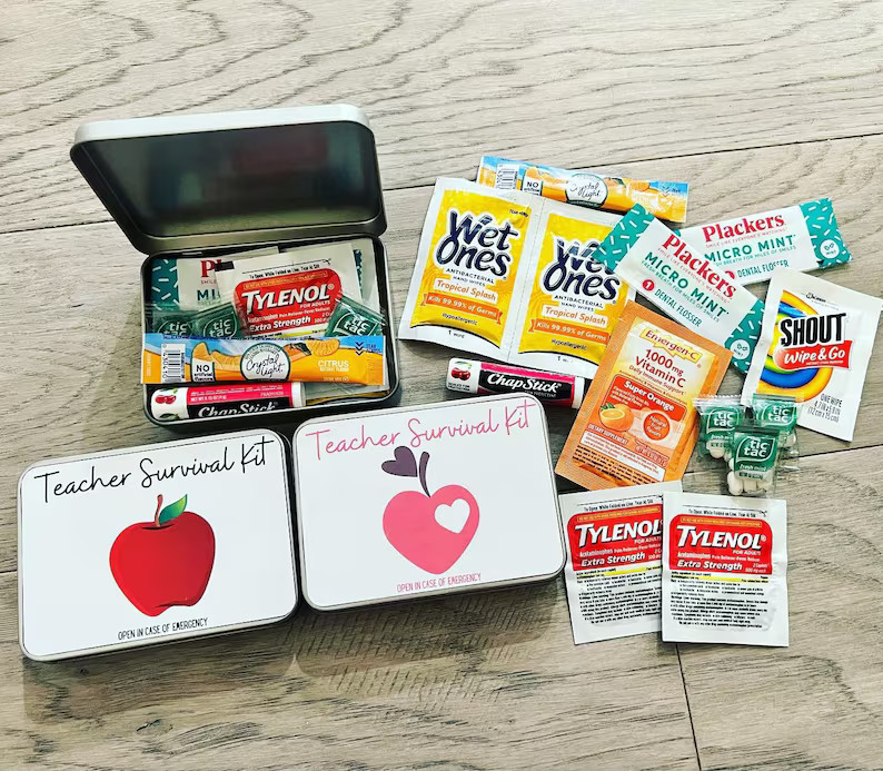 Teacher Appreciation Gift, Teacher Emergency Kit, Teacher Survival Kit, Teacher Christmas Gift, T... | Etsy (US)