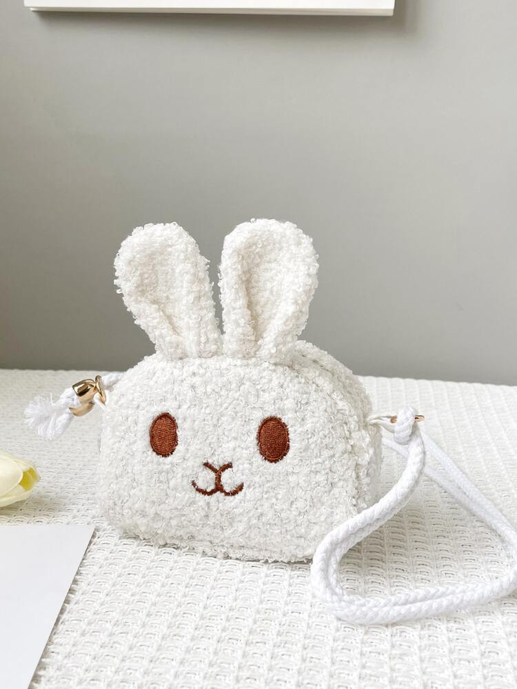 Girls Fuzzy Rabbit Design Novelty Bag | SHEIN