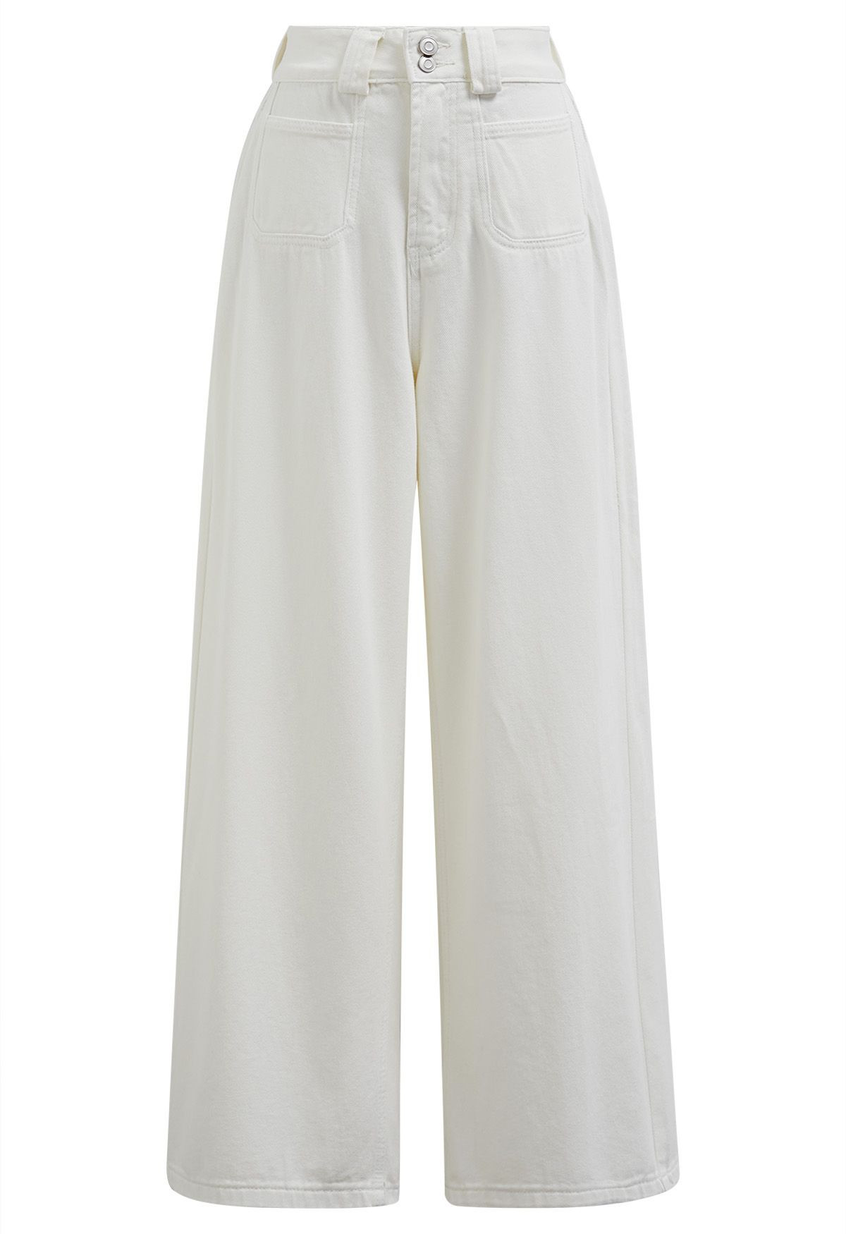 Vintage Charm Straight Leg Jeans in White | Chicwish
