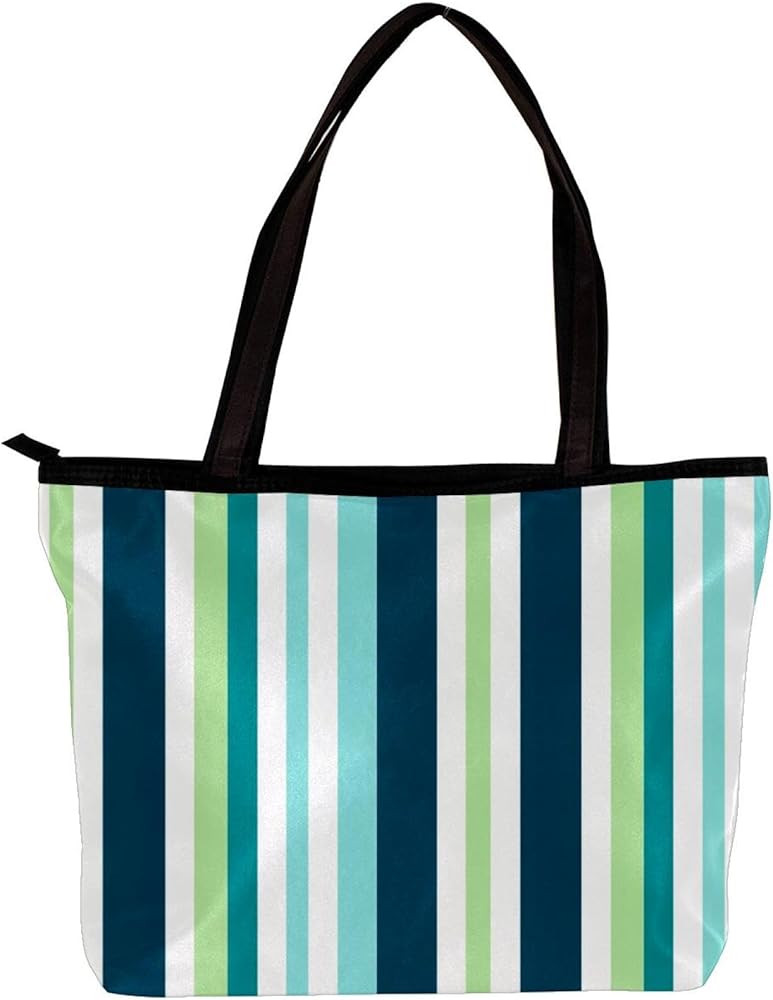 The Tote Bag For Women,Purses For Women,Handbags For Women,Blue Gradient Colorful Stripes Handbag... | Amazon (US)