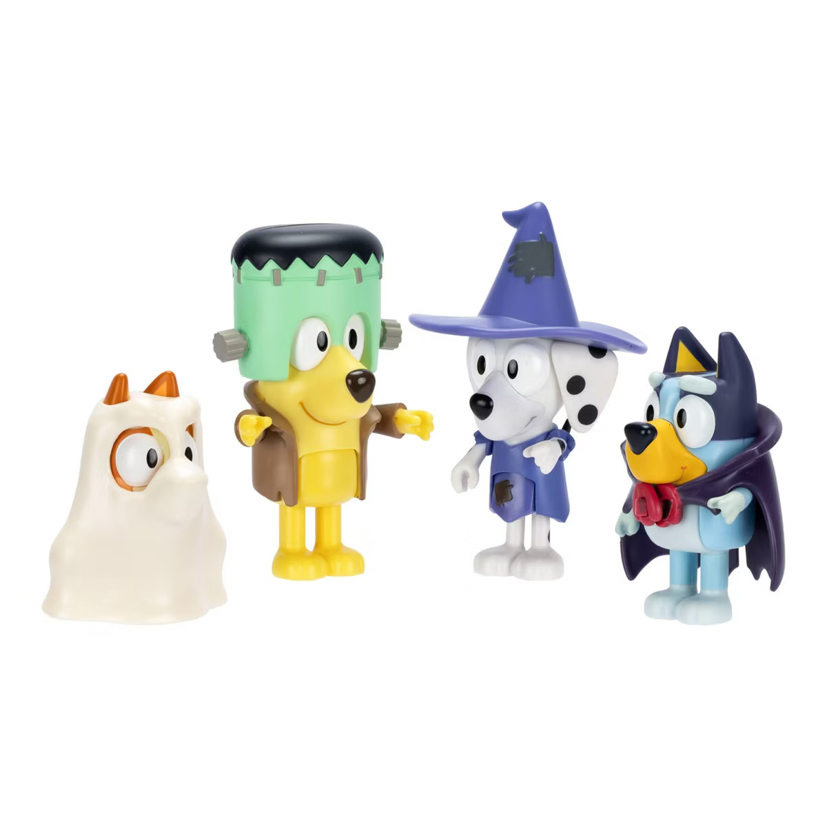 Bluey Costume Party Figures 4pk: Articulated Plastic Mini Figurines & Bluey Toys Collection | Target