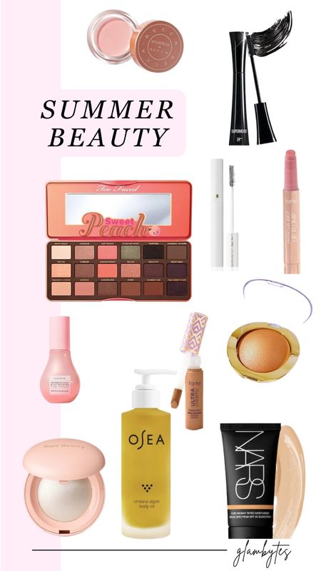 Summer beauty favorites
Makeup
Body oil
Sunblock
Tinted moisturizer 

#LTKSeasonal #LTKbeauty