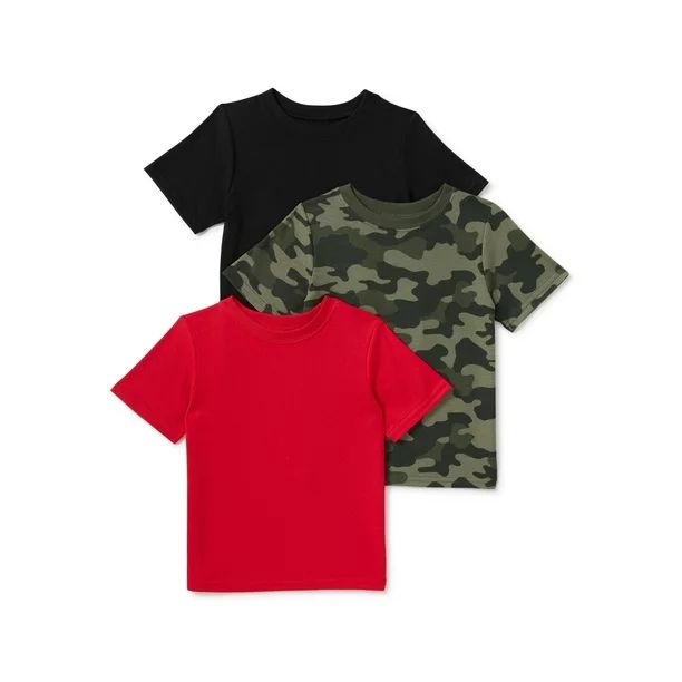 Garanimals - Garanimals Baby Boy & Toddler Boy Basic T-Shirts, 3-Pack (12M-5T) - Walmart.com | Walmart (US)