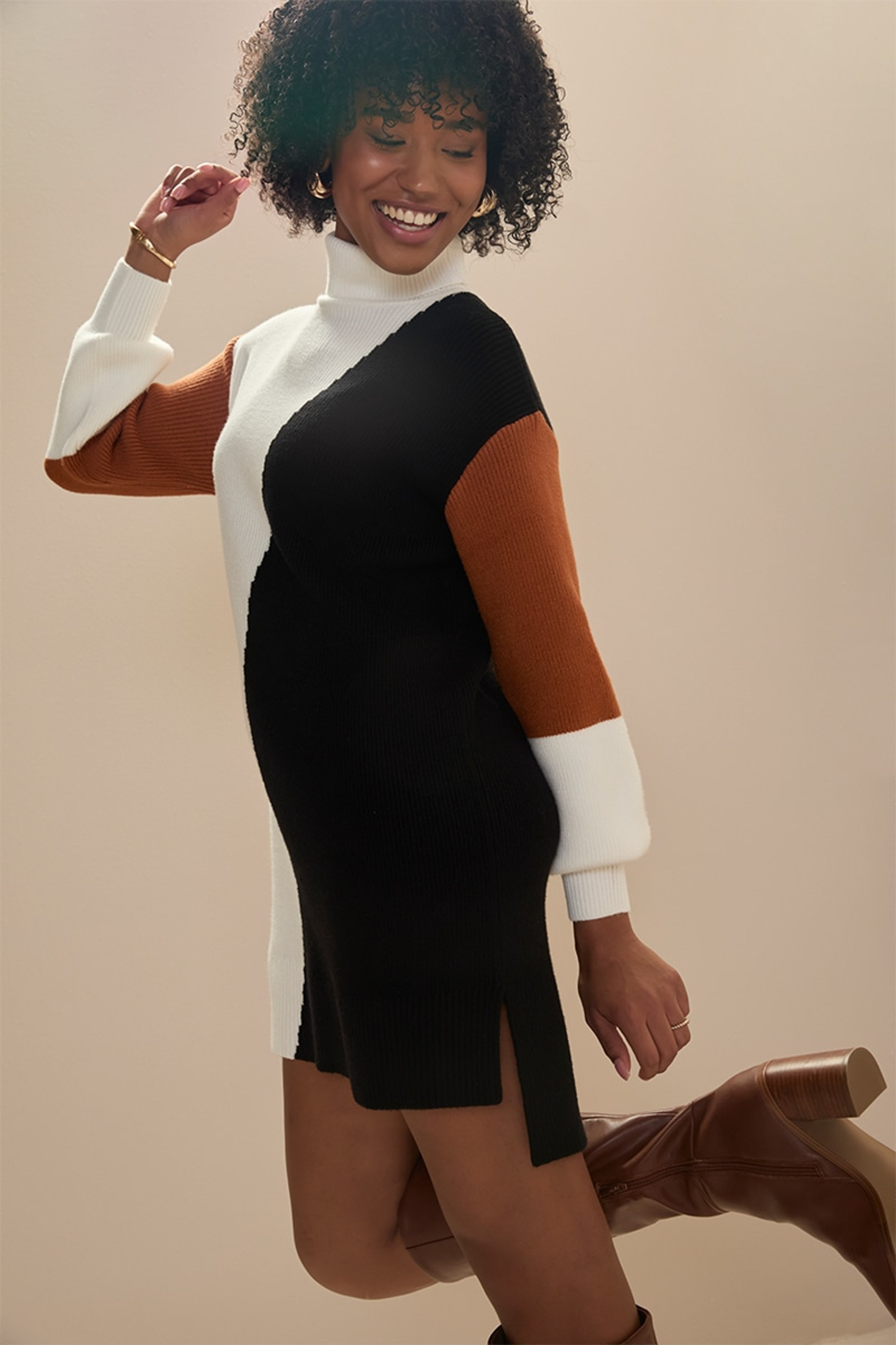 Lindy Turtleneck Sweater Dress | Francesca's