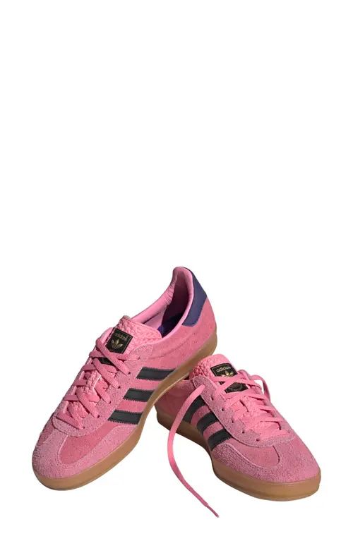 adidas Gazelle Sneaker in Pink/black/Collegiate at Nordstrom, Size 8.5 | Nordstrom