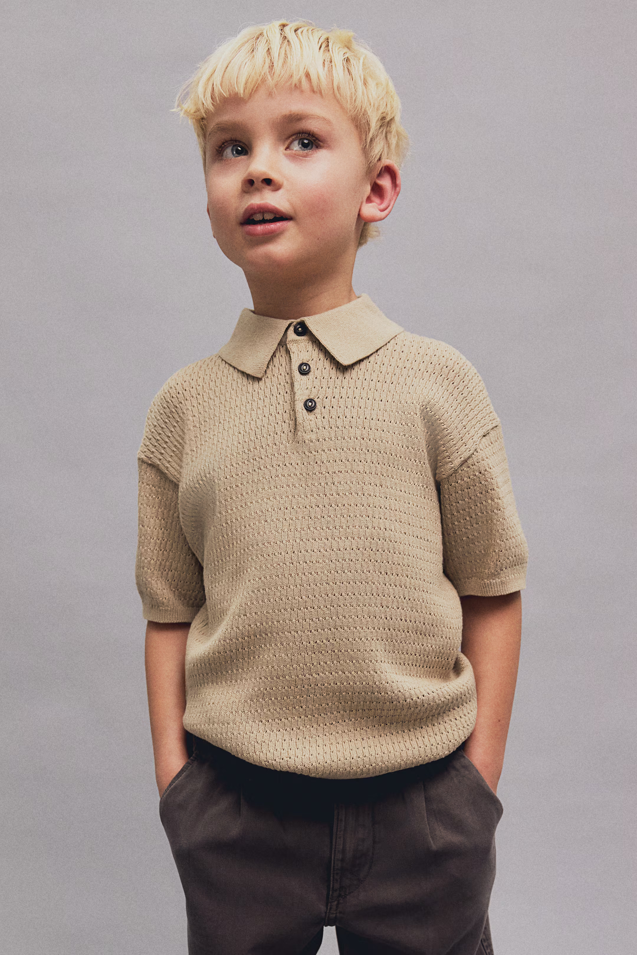 Cotton-Knit Polo Shirt | H&M (US + CA)