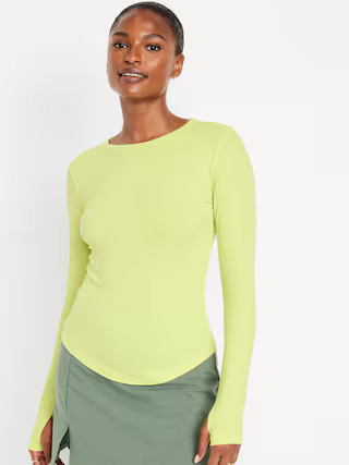UltraLite Fitted Rib-Knit Top for Women | Old Navy (US)