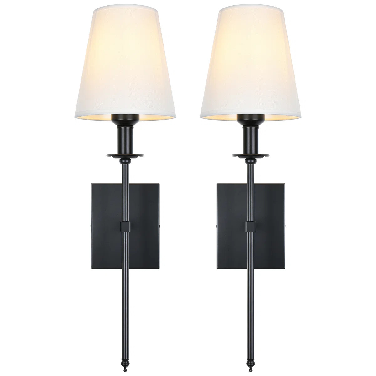 Dimmable Indoor Wall Sconces Iron Wallchiere Vanity Lighting Fixtures(Set of 2) (Set of 2) | Wayfair North America