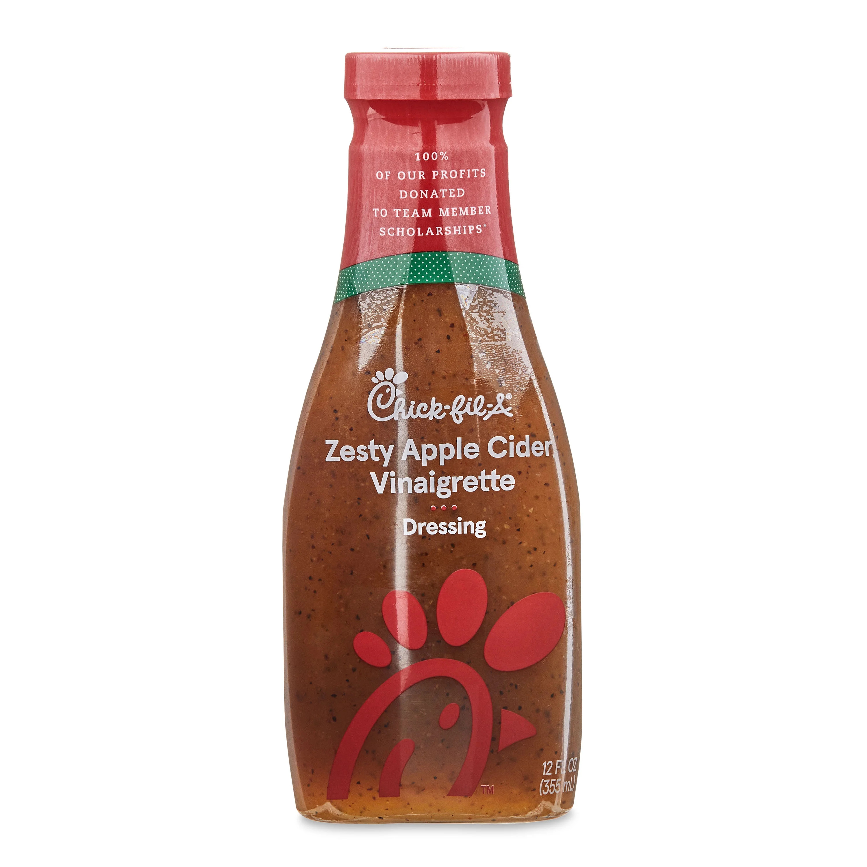 Chick-Fil-A Zesty Apple Vinaigrette Refrigerated Salad Dressing, 12 Fluid oz Bottle, Fresh | Walmart (US)