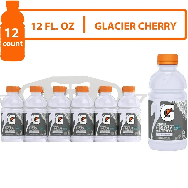Gatorade Frost Thirst Quencher Glacier Cherry Sports Drinks, 12 fl oz, 12 Count Bottles | Walmart (US)