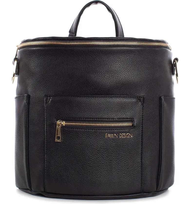 The Mini Convertible Water Resistant Faux Leather Diaper Bag | Nordstrom