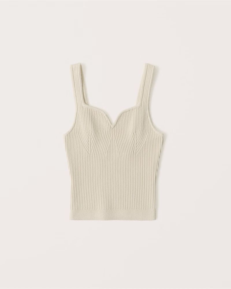 Contour Sweetheart Ribbed Knit Tank | Abercrombie & Fitch (US)