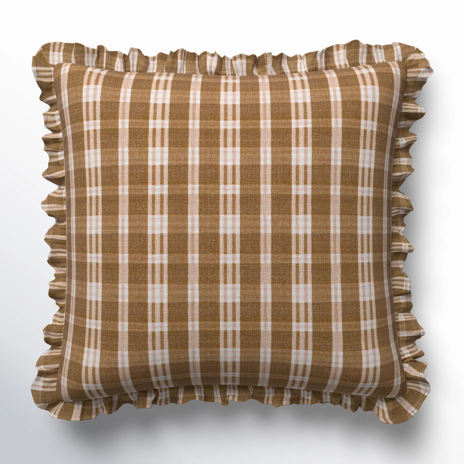 Zeppelin Plaid Cotton Throw Pillow | Birch Lane