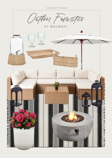 Favorite summer finds on Walmart! I have the serve ware and we’ve been using it daily! It’s so affordable! 

#walmartpartner #WalmartSummer #WelcomeToYourWalmart 

Outdoor sofa, outdoor sectional, outdoor rug, lantern, patio decor, porch decor, deck, umbrella, fire pit, planter, pot, hydrangea, coffee table, outdoor coffee table, patio, goblet. Wicker, rattan 

#LTKhome #LTKunder100 #LTKSeasonal