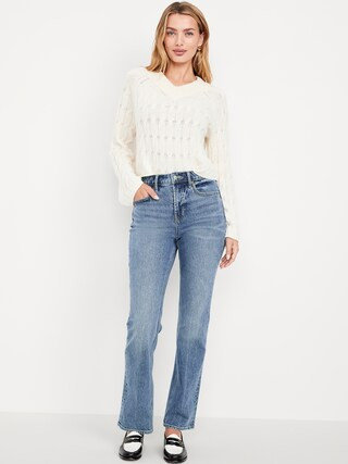 Extra High-Waisted Boot-Cut Jeans | Old Navy (US)