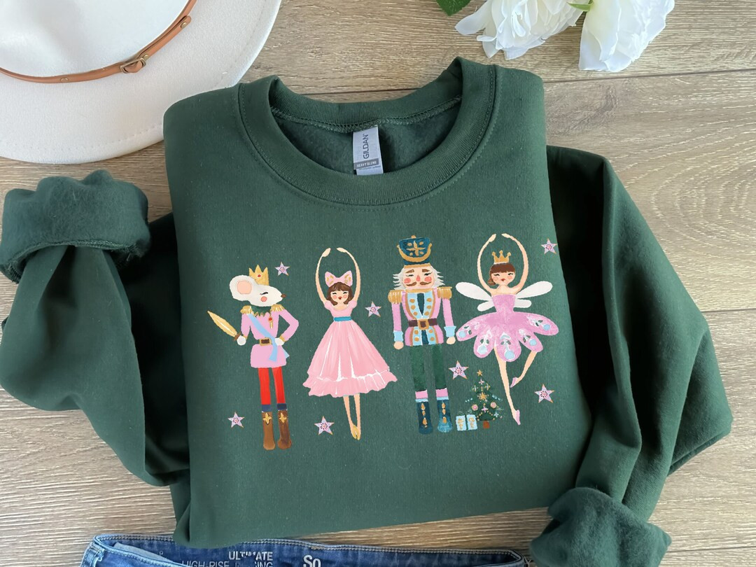 Cute Nutcracker Christmas Sweatshirt, Nutcracker Tshirt, Cute Holiday Gift, Womens Christmas Hood... | Etsy (US)