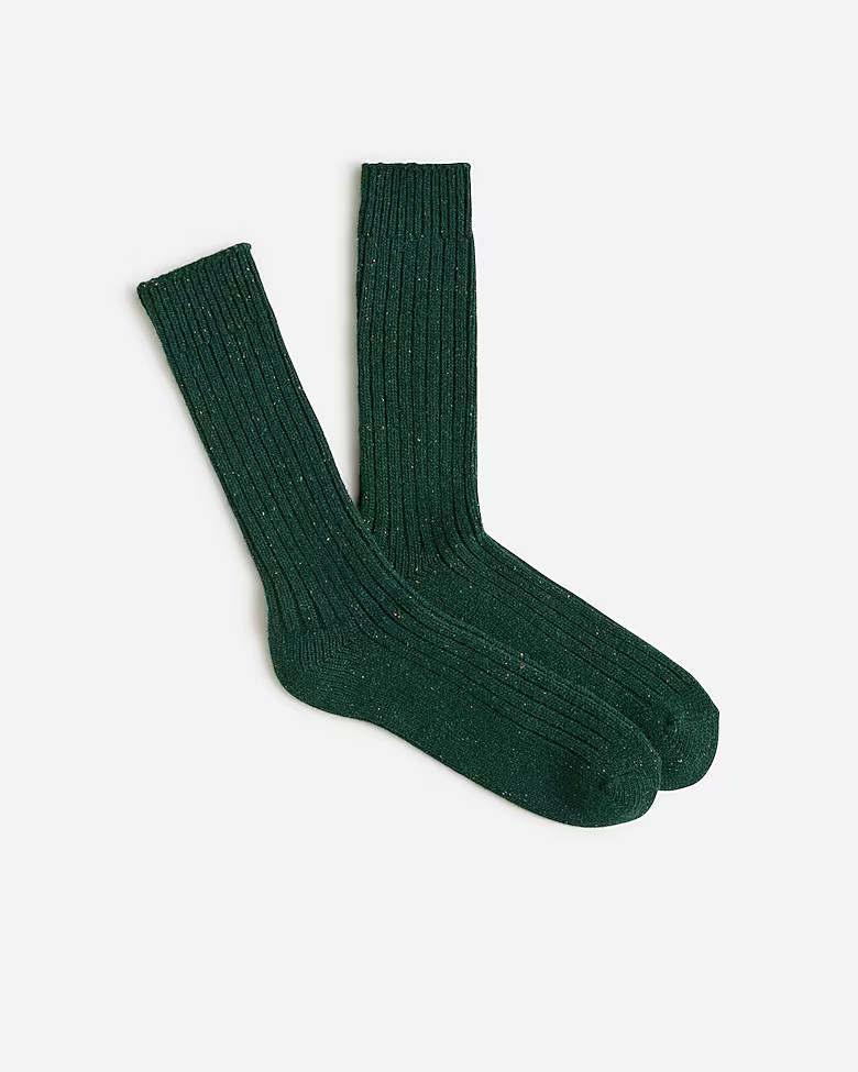 Ribbed socks in Donegal lambswool blend | J. Crew US