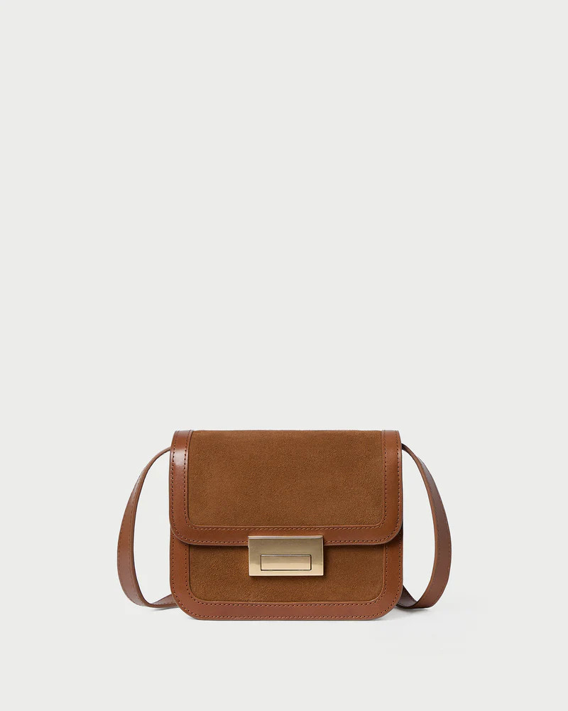 Desi Cacao Suede Crossbody | Loeffler Randall