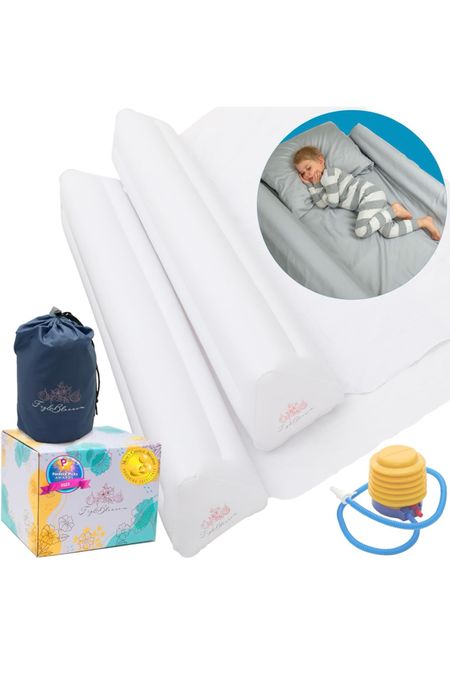 Inflatable Bed Rail with pump for toddlers + Kids. Made w/NON-TOXIC TPU. Great for travel families.

#LTKtravel #LTKbaby #LTKkids