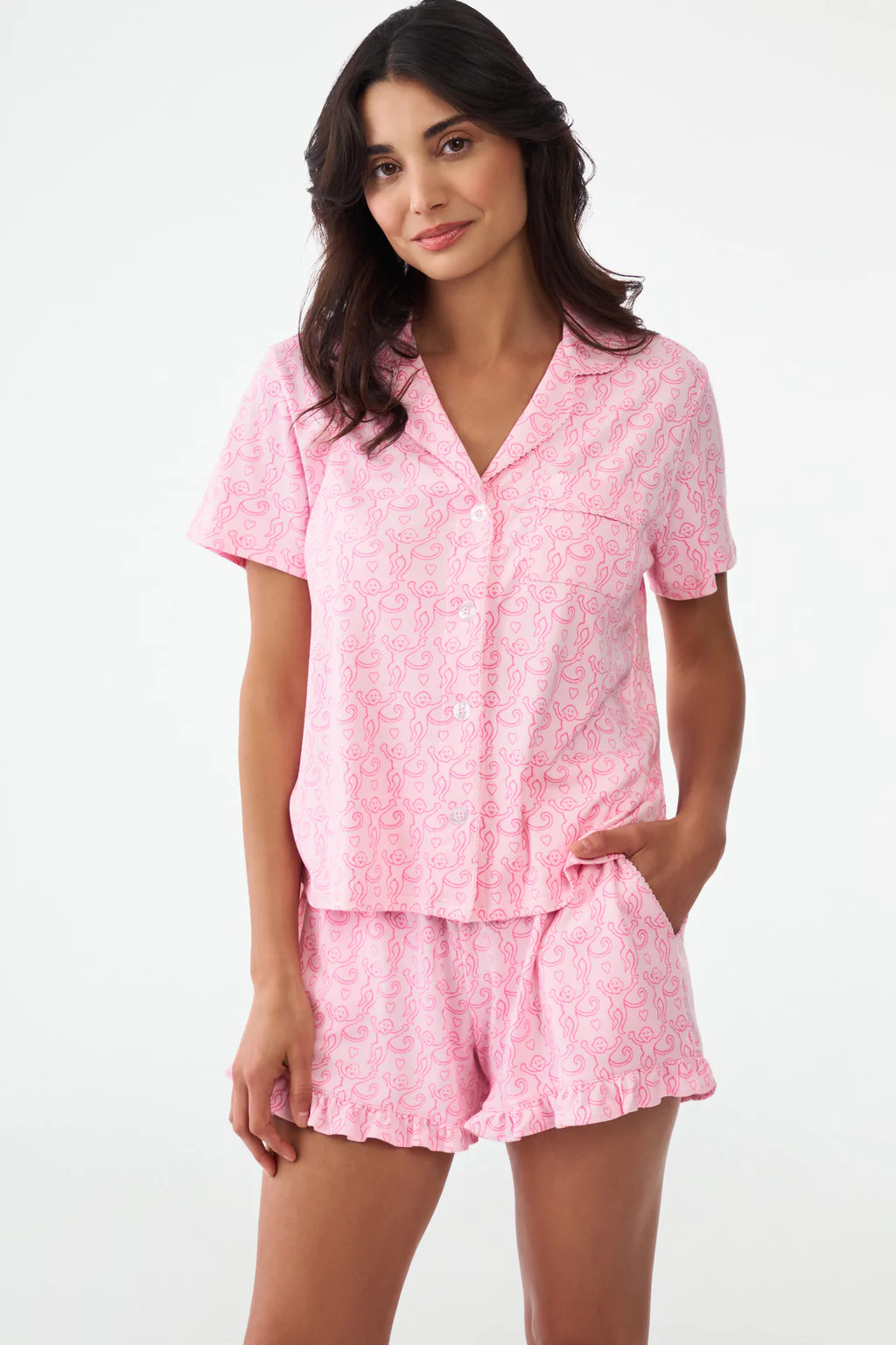 Lovely Monkey Wyatt Polo Pajamas | Roller Rabbit