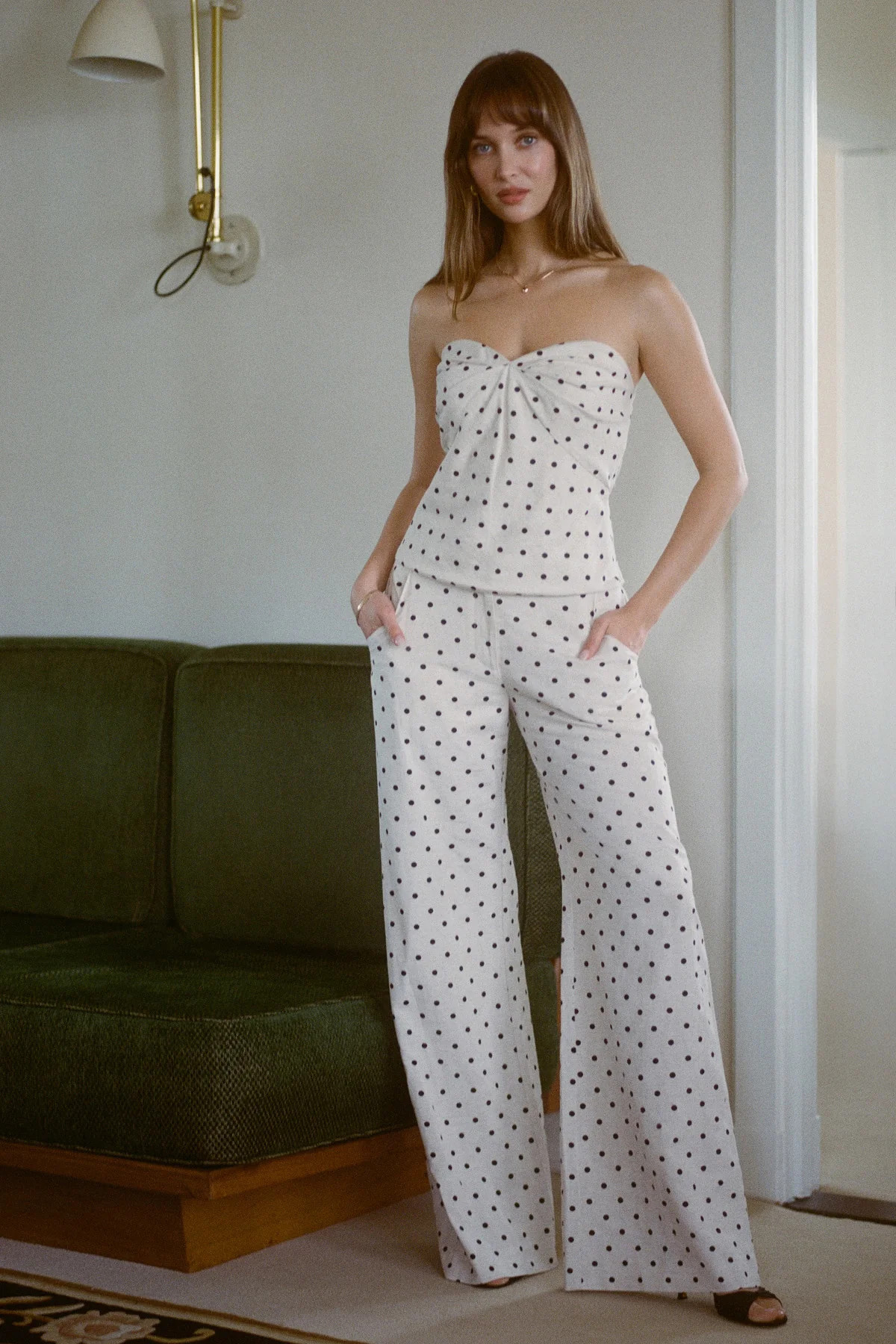 Saddler Pants in Polka Dot | Amanda Uprichard