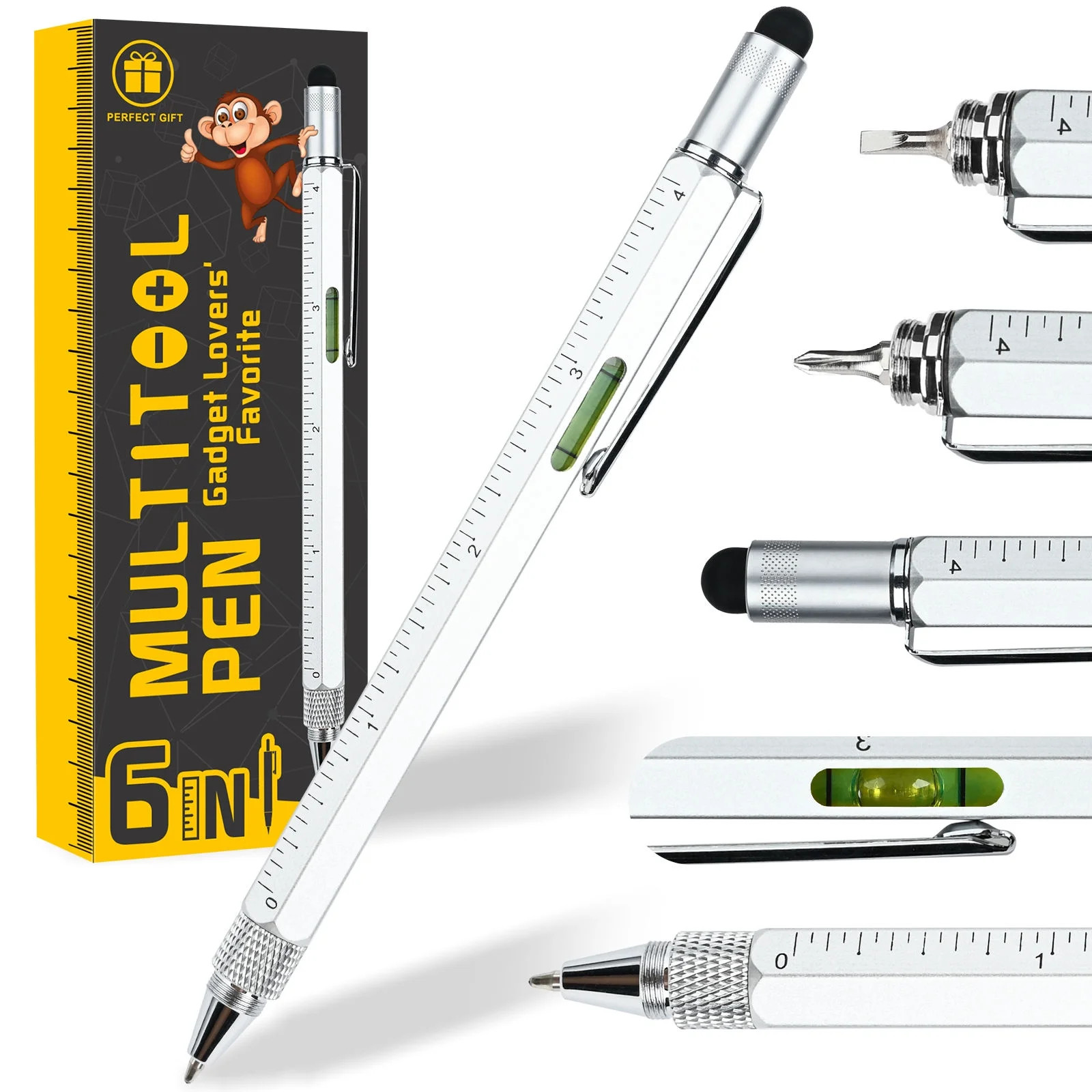 Stocking Stuffers Christmas Gifts for Men - Multitool Pen Tools Cool Gadgets for Men - Stylus, Ru... | Walmart (US)