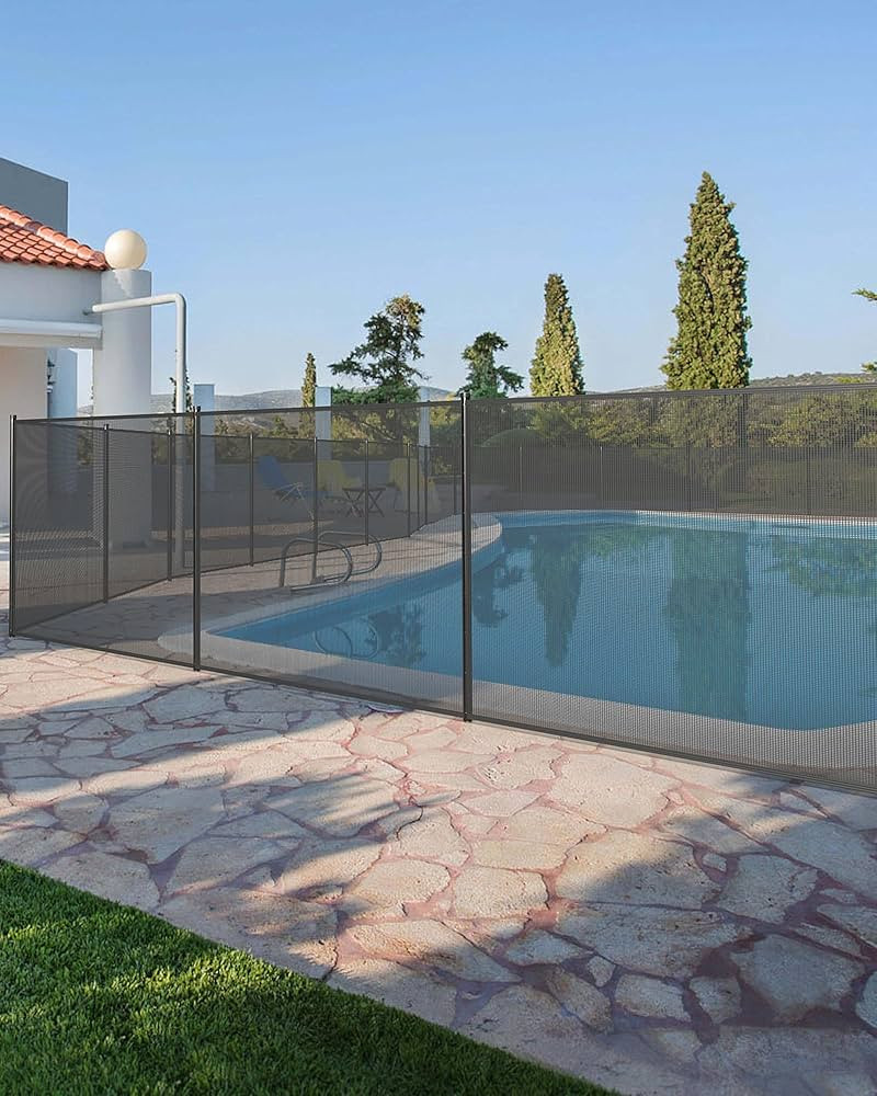 GraveeLife 4Ft x 72Ft Fence for Inground and Above Ground Pool, Mesh Pool Safety Fence with Stain... | Amazon (US)