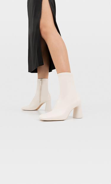 Mid-heel boots with stretch legs - Women's fashion | Stradivarius United Kingdom | Stradivarius (UK)