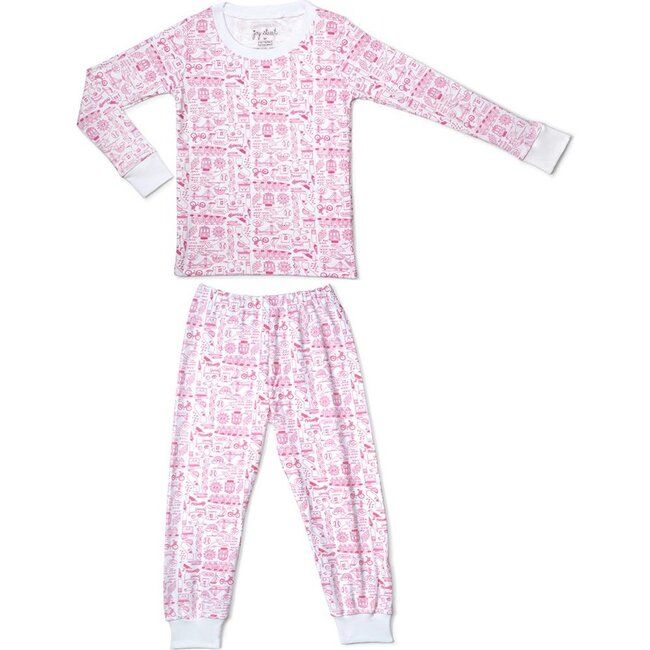 San Francisco Pajama Set, Pink Peony | Maisonette