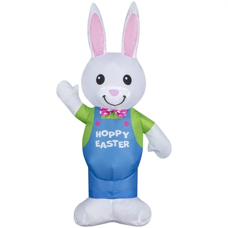 Gemmy Airdorable Airblown Inflatable Easter Bunny, 2 ft Tall, Multicolored | Walmart (US)